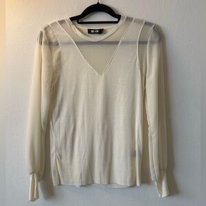 ME+EM Ivory Knit Top